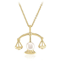 Collar en plata con Perla blanca Freshwater
