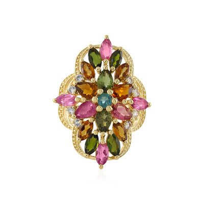 Anillo en plata con Turmalina