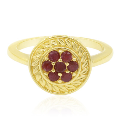 Anillo en plata con Rubí