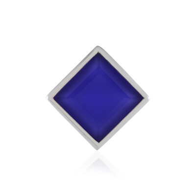 Colgante en plata con Calcedonia azul (MONOSONO COLLECTION)