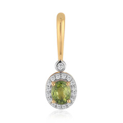 Colgante en oro con Zafiro verde de Queensland (Mark Tremonti)