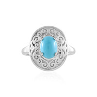 Anillo en plata con Turquesa bella durmiente
