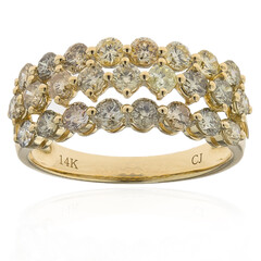 Anillo en oro con Diamante fancy SI2 (CIRARI)