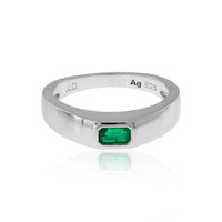 Anillo en plata con Esmeralda de Colombia