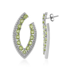 Pendientes en plata con Peridoto