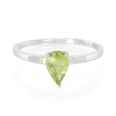 Anillo en plata con Zafiro de Mozambique