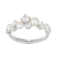 Anillo en plata con Perla blanca Freshwater