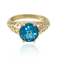 Anillo en oro con Topacio de Marambaia (de Melo)
