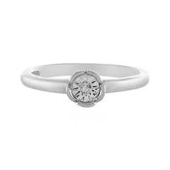 Anillo en plata con Diamante I4 (J)
