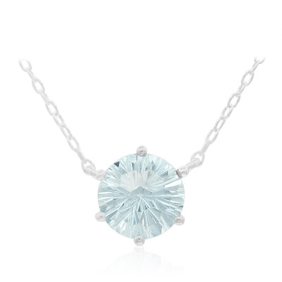 Collar en plata con Topacio azul cielo
