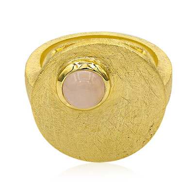Anillo en plata con Cuarzo rosa (MONOSONO COLLECTION)