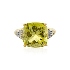 Anillo en plata con Quarzo limón