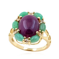 Anillo en oro con Rubí