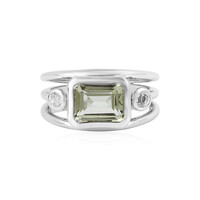 Anillo en plata con Quarzo limón