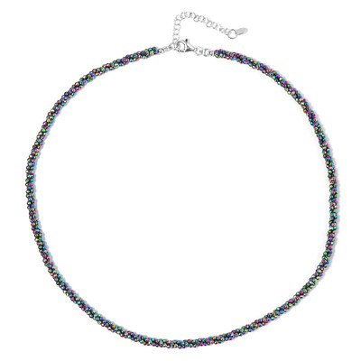 Collar en plata con Hematita mística
