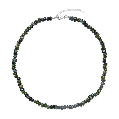 Collar en plata con Turmalina verde