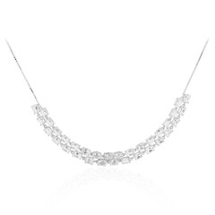 Collar en plata con Topacio blanco