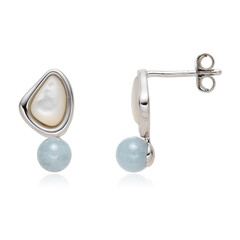 Pendientes en plata con Nácar