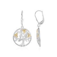 Pendientes en plata con Diamante I3 (J)