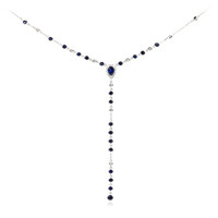 Collar en oro con Zafiro azul Ceylon (CIRARI)