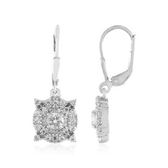 Pendientes en plata con Zafiro blanco