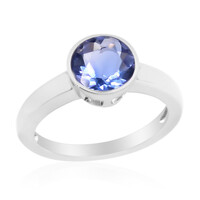 Anillo en plata con Fluorita de color cambiante