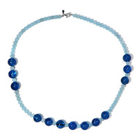 Collar en plata con Cuarzo azul hielo