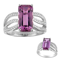 Anillo en oro con Diáspora rosa (AMAYANI)