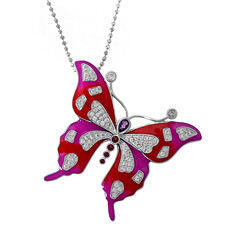 Collar en plata con Rodolita (Dallas Prince Designs)
