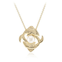 Collar en plata con Perla blanca Freshwater