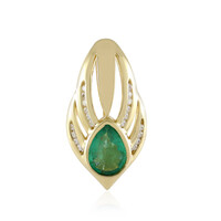 Colgante en oro con Esmeralda de Zambia AAA (de Melo)