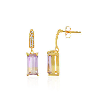 Pendientes en plata con Ametrino de Anahí