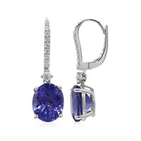 Pendientes en oro con Tanzanita AAA (CIRARI)