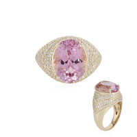 Anillo en oro con Cuncita AAA de Brasil (de Melo)