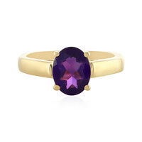Anillo en plata con Amatista de Zambia