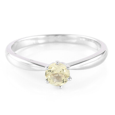 Anillo en plata con Turmalina cuprífera