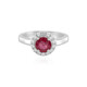 Anillo en plata con Rubí de Bemainty