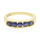 Anillo en plata con Zafiro azul birmano