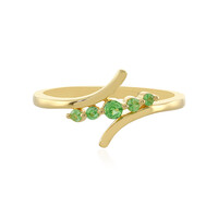 Anillo en plata con Tsavorita