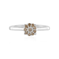 Anillo en plata con Diamante chocolate I2