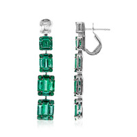 Pendientes en oro con Esmeralda de Zambia (SUHANA)