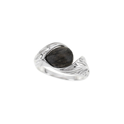 Anillo en plata con Roble palustre (dagen)