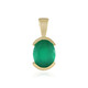 Colgante en plata con Ónix verde