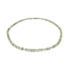 Collar en plata con Amatista verde