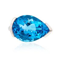 Anillo en plata con Topacio de Marambaia
