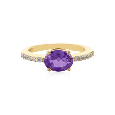 Anillo en plata con Amatista de Siberia
