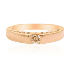Anillo en oro con Diamante rosa de Francia SI