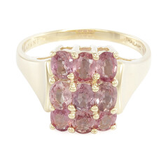 Anillo en oro con Zafiro Padparascha no calentado (AMAYANI)