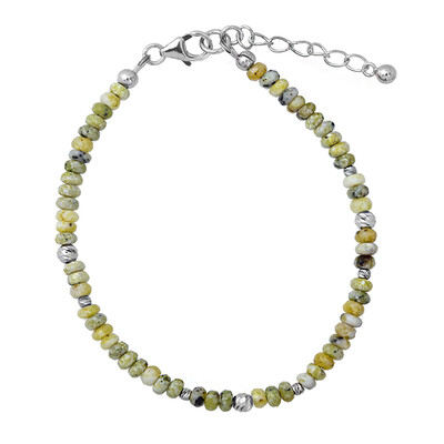 Brazalete en plata con Lizardita