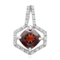 Colgante en plata con Granate de Mozambique
